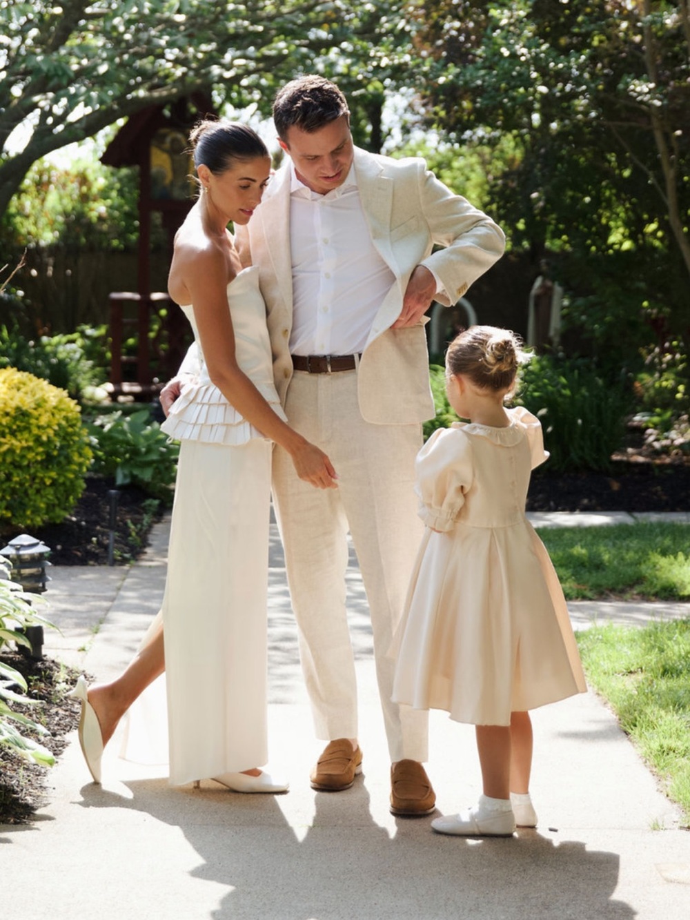 Couper creamy white corset and silk skirt set - bridal, rehearsal,